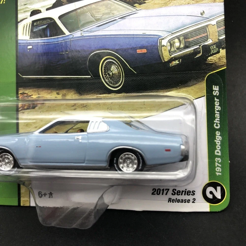 Johnny Lightning 1973 Dodge Charger SE Blue Opera Windows Diecast 1/64 1 of 1088